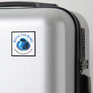 Aimant Tasse et soucoupe bleue du peloton   de