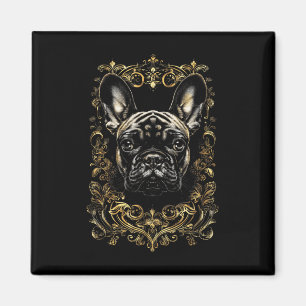 Aimant Tatouage Art Français Bulldog Baroque Français Bul