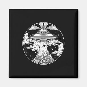 Aimant Tatouage spatial Alien - Ufo 51 Area Roswell Croir