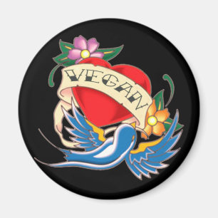 Aimant Tatouage végétalien