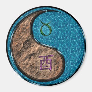 Aimant Taureau & Coq d'Eau