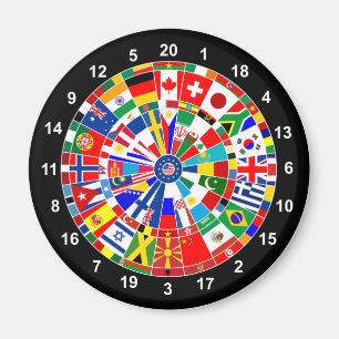 Aimant taureaux-e de voyage de jeu de société de dards 