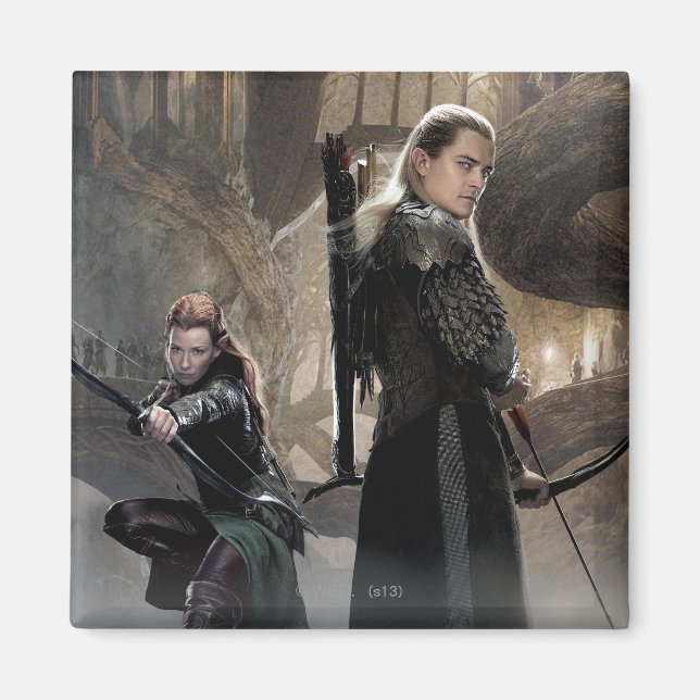 Aimant TAURIEL™ et LEGOLAS GREENLEAF™ Movie Poster 2 (Devant)