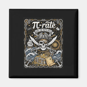 Aimant Taux de Pirate Pi pour la journée Pi Prof de Maths