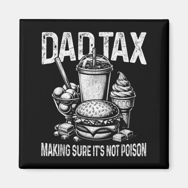Aimant Taxe papa vérifiant que ce n'est pas un poison hom (Devant)