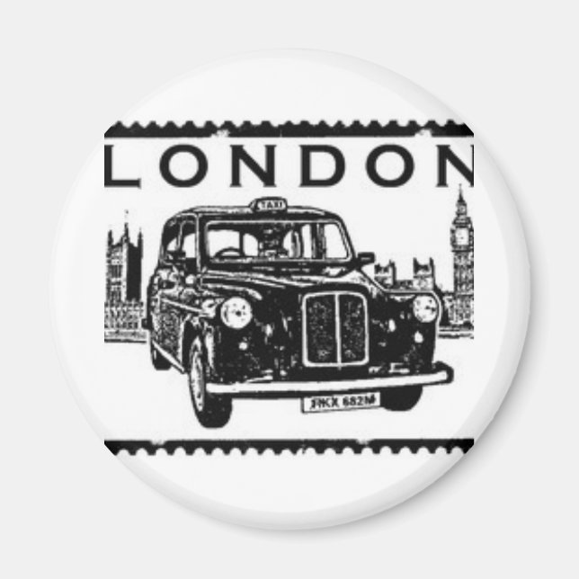 Aimant Taxi de Londres (Devant)