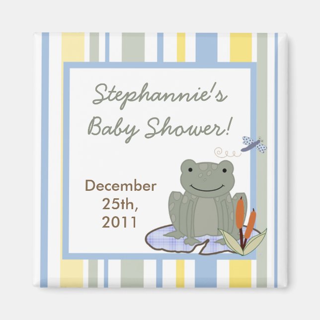 Aimant {TBA} 2"x2" Leap Frog Turtle Party Favoriser l'aim (Devant)