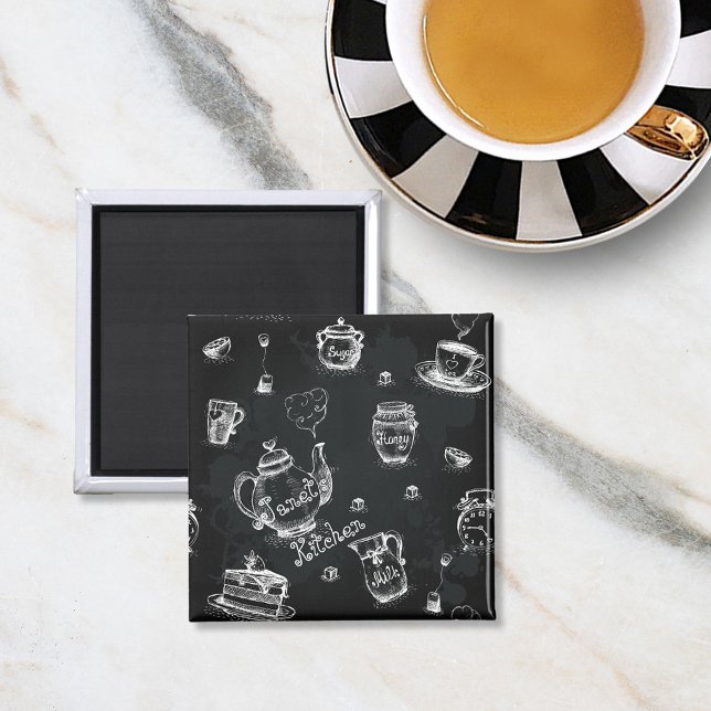 Aimant Tea Time Black (Créateur téléchargé)