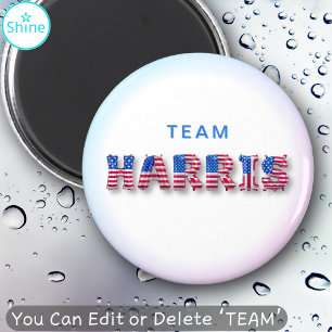 Aimant TEAM HARRIS Kamala Harris États-Unis Drapeau