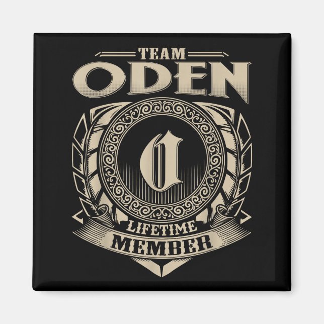Aimant Team Oden Lifetime Member Funny Oden Family Name V (Devant)