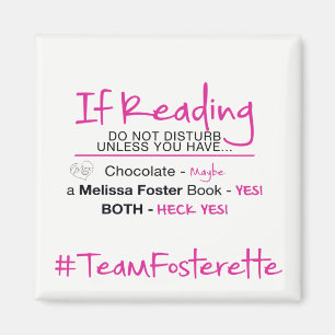 Aimant #TeamFosterette Si Vous Lisez, Ne Dérangez Pas L'A