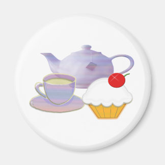Aimant Teatime et cerise cupcake cadeaux