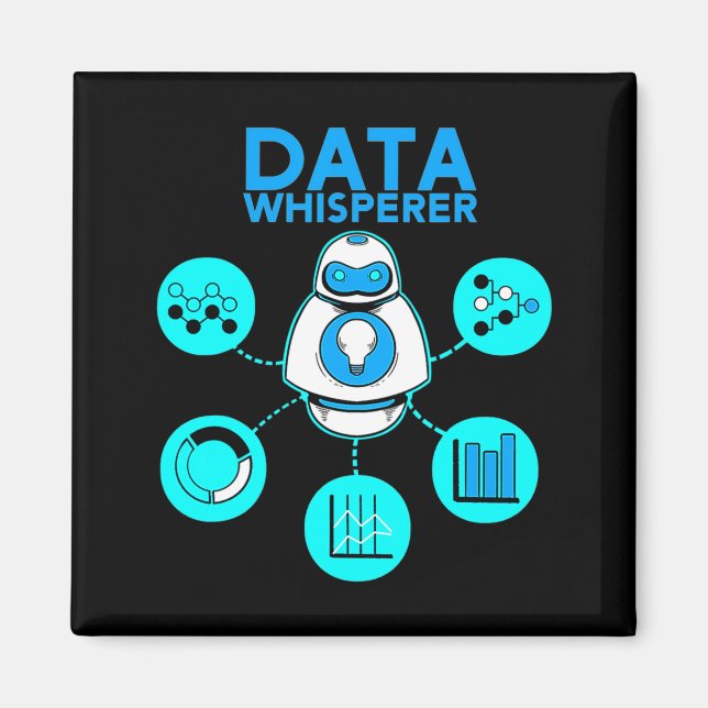 Aimant Technicien Data Whisperer Analyste Mis Logiciel  (Devant)