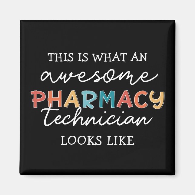 Aimant Technicien en pharmacie Awesome Technologie en pha (Devant)