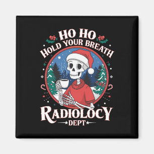 Aimant Technicien en radiologie de Noël Squelette Technic
