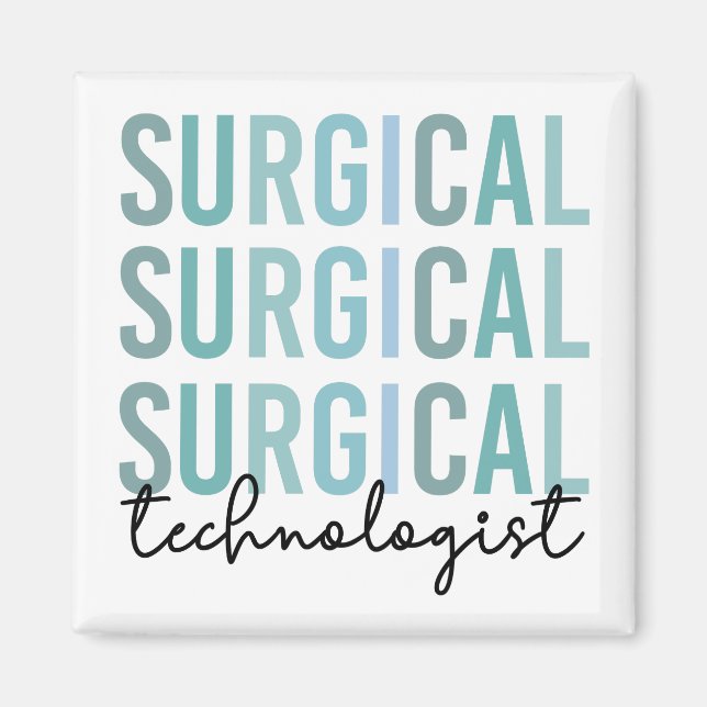 Aimant Technologue chirurgical Technique chirurgicale Tec (Devant)