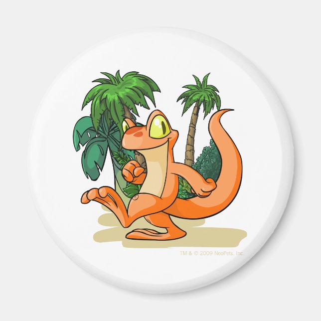 Aimant Techo orange sur une quête de Mystery Island (Devant)