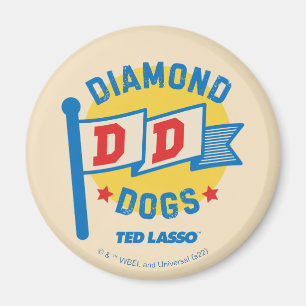 Aimant Ted Lasso   Diamond Chiens Pennant Graphisme