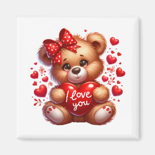Aimant Teddies de la Saint-Valentin 