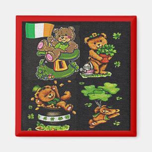 Aimant Teddy Bear Collection St. Patrick's Day