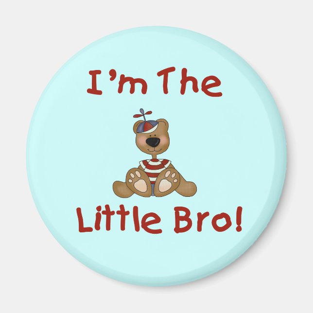 Aimant Teddy Bear Little Bro Tshirts et cadeaux (Devant)