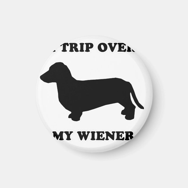 Aimant Tee - shirts WIENER CHIEN - "Je voyage au-dessus d (Devant)