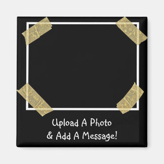 Aimant Téléchargez une photo et ajoutez un message person