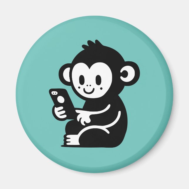 Aimant Téléphone singe (Devant)