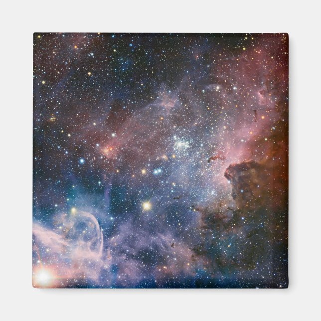Aimant Télescope Nebula Hubble Carina Rouge et Bleu (Devant)