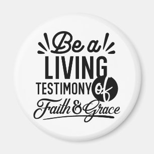 Aimant Témoignage Vivant Citation Biblique Motivation Chr