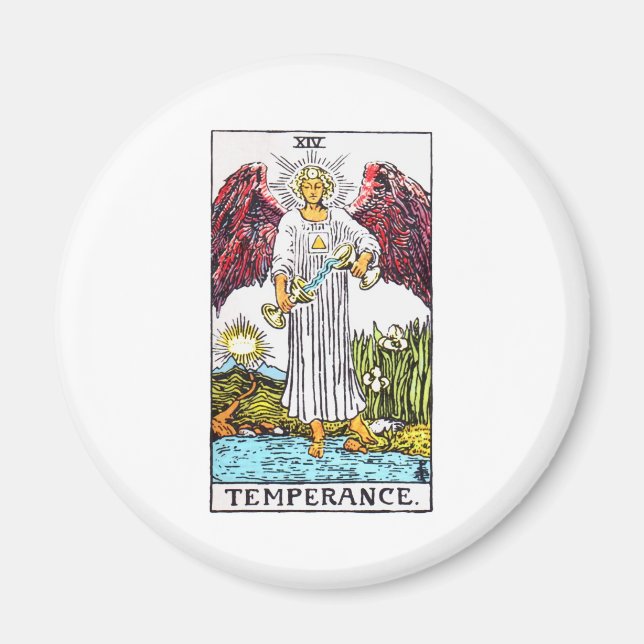 Aimant tempérance de tarot (Devant)