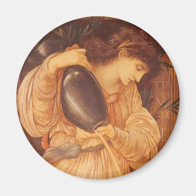 Aimant Temperantia par Sir Edward Coley Burne-Jones (Devant)