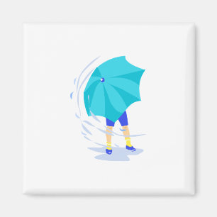 Aimant Tempête venteuse de pluie