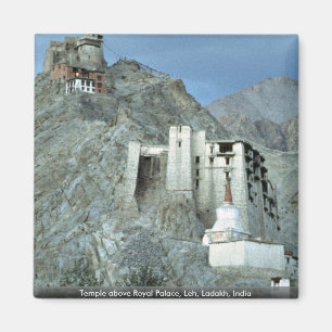 Aimant Temple au-dessus de Royal Palace, Leh, Ladakh,