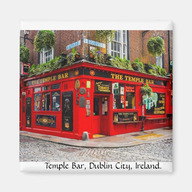 Aimant Temple Bar, Dublin City, Irlande (Devant)