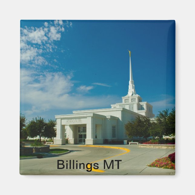 Aimant Temple Billings MT LDS (Devant)