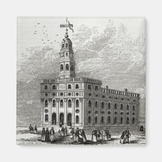 Aimant Temple de Mormon à Salt Lake, 1854 (Devant)