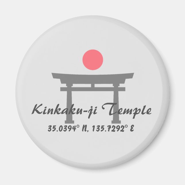 Aimant Temple Kinkaku-ji Latitude Longitude (Devant)