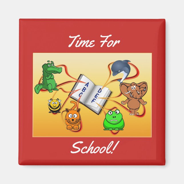 Aimant Temps Pour L'École (Devant)