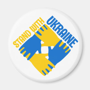 Aimant Tenez-vous avec l'Ukraine