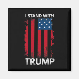 Aimant Tenez-Vous Avec Trump Pro Trump Supporter 1