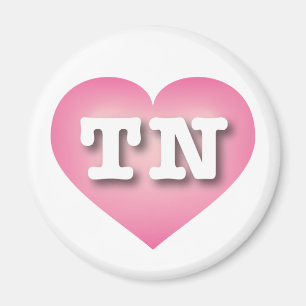 Aimant Tennessee Pink Fade Heart - J'aime TN