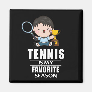Aimant Tennis Boy joue au tennis