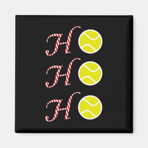 Aimant Tennis Christmas T Shirt -sports Ho Ho Ho Holiday