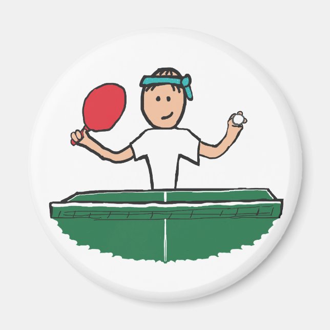 Aimant Tennis de table (Devant)
