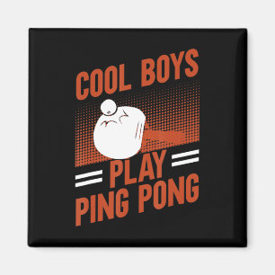 Aimant Tennis De Table Sport Cool Garçons Jouer Ping Pong