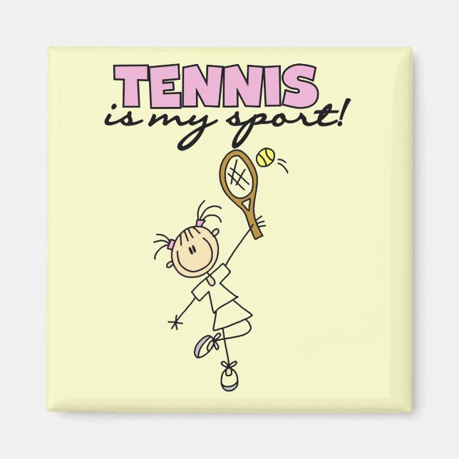 Aimant Tennis My Sport Tshirts et cadeaux (Devant)