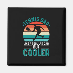 Aimant Tennis Papa Retro Sunset