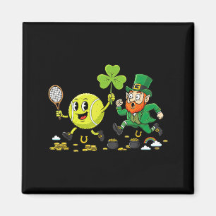 Aimant Tennis Shamrock Clover St Patricks Day Femmes Homm