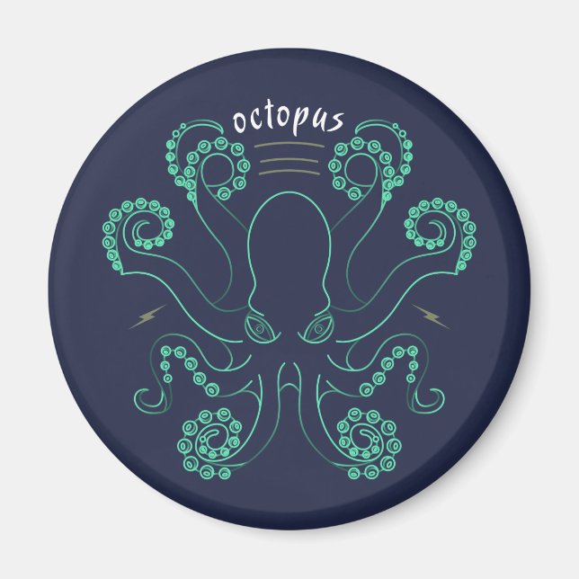 Aimant Tentacules de céphalopodes octopus (Devant)